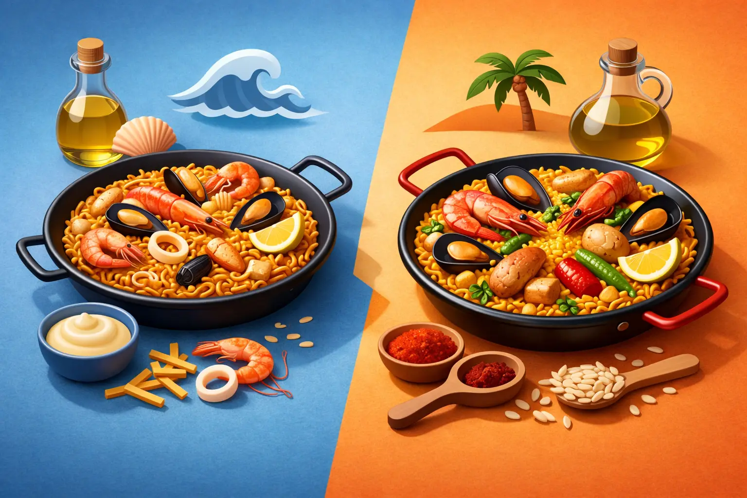 Fideuá contra paella: cuál pedir para tu reunión