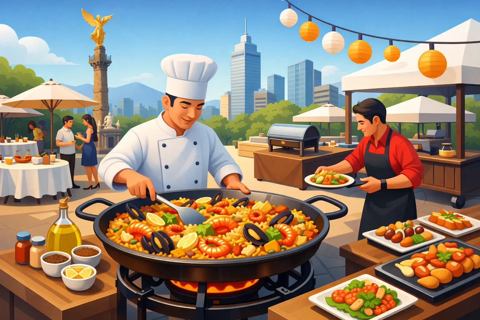 Servicio de paellas para eventos en CDMX