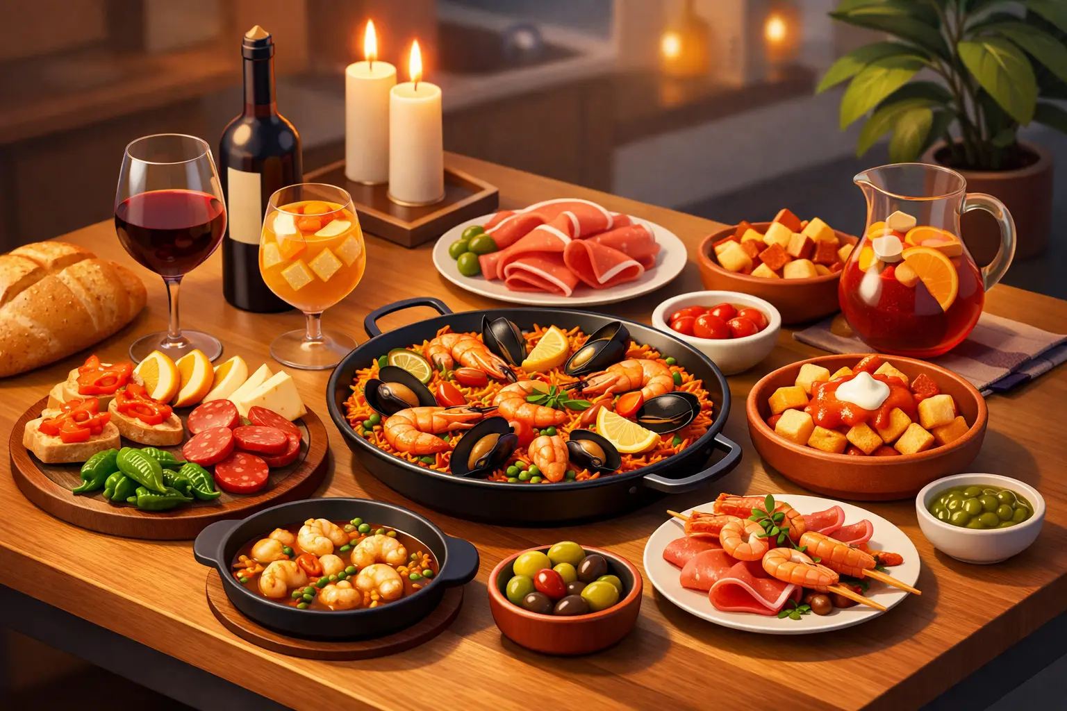 Ideas para cena española especial en casa