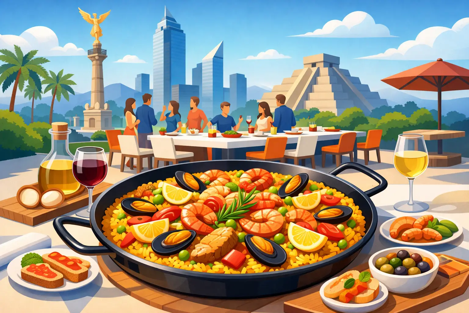 Paellas recién hechas para reuniones en CDMX