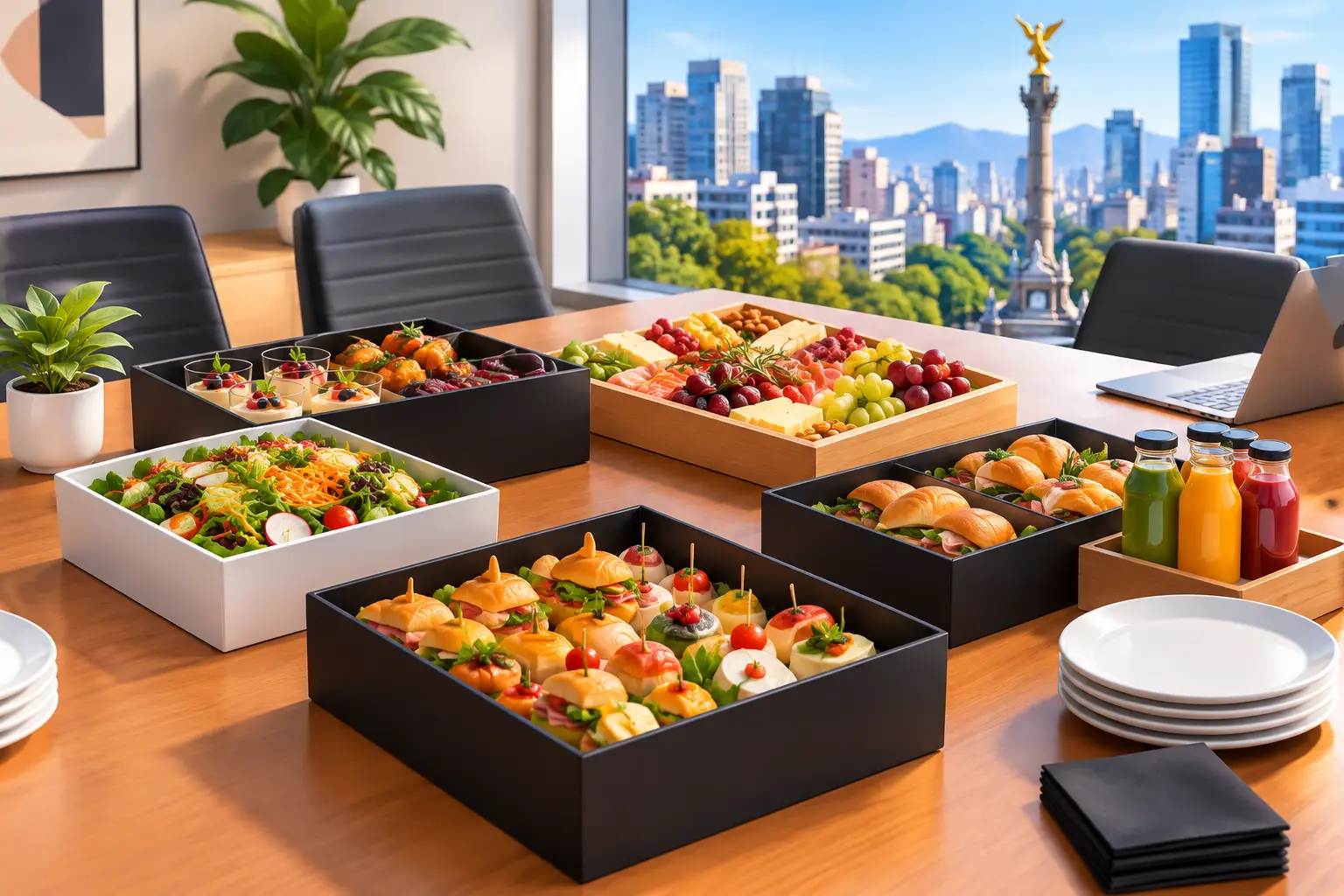 Entrega comida gourmet para reuniones en CDMX