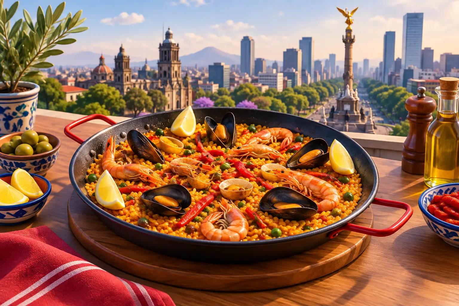 Guía de paellas españolas para pedir en CDMX